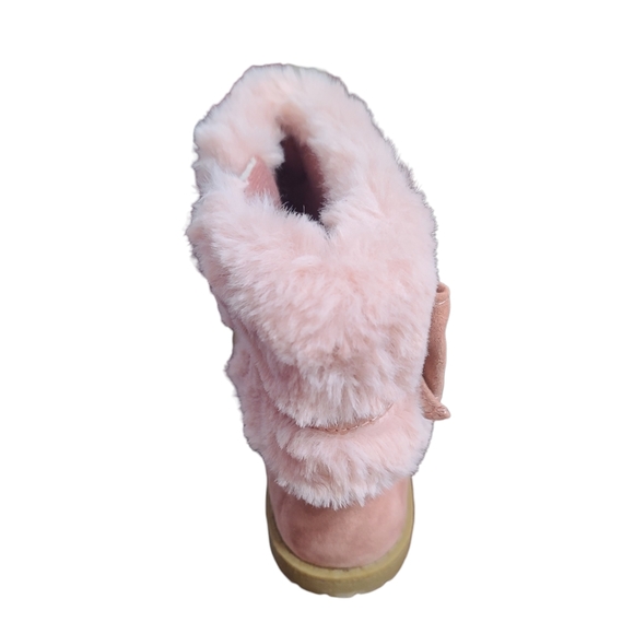 Rachel Shoes Toddler Girls Size 11 Harmoni Fur Faux Suede Boots - Picture 6 of 13